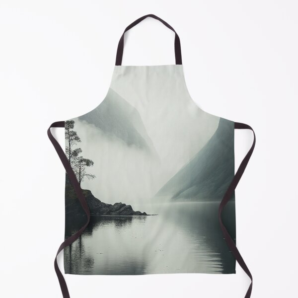 Item preview, Misty Fjord Landscape Scandinavian Nature Lone Tree Minimalist Art  designed and sold by Abili-Tees.