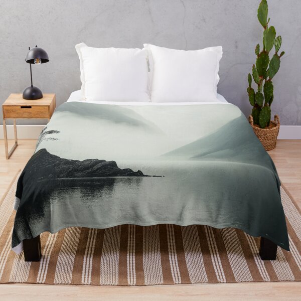 Item preview, Misty Fjord Landscape Scandinavian Nature Lone Tree Minimalist Art designed and sold by Abili-Tees.