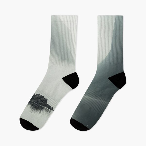 Item preview, Misty Fjord Landscape Scandinavian Nature Lone Tree Minimalist Art  designed and sold by Abili-Tees.
