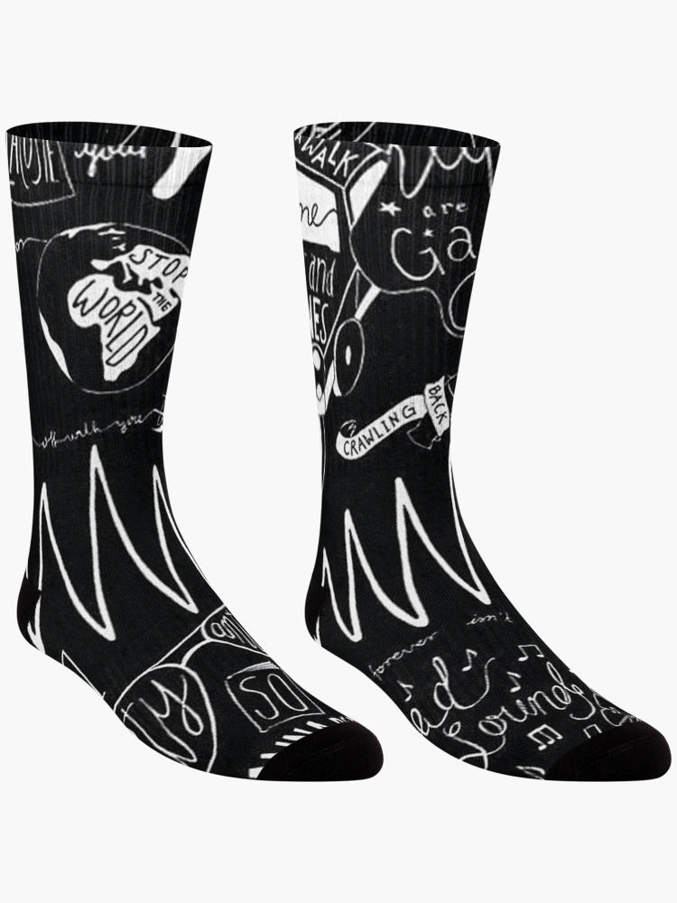 Thumbnail 3 of 5, Socks, Dark R U Mine designed and sold by PatsyRempel.