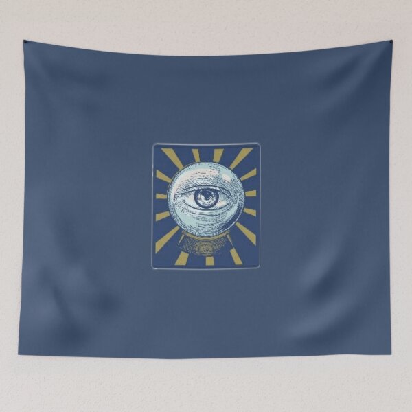 Item preview, Crystal ball with eye illuminati designed and sold by BrontesWhimsyStore.