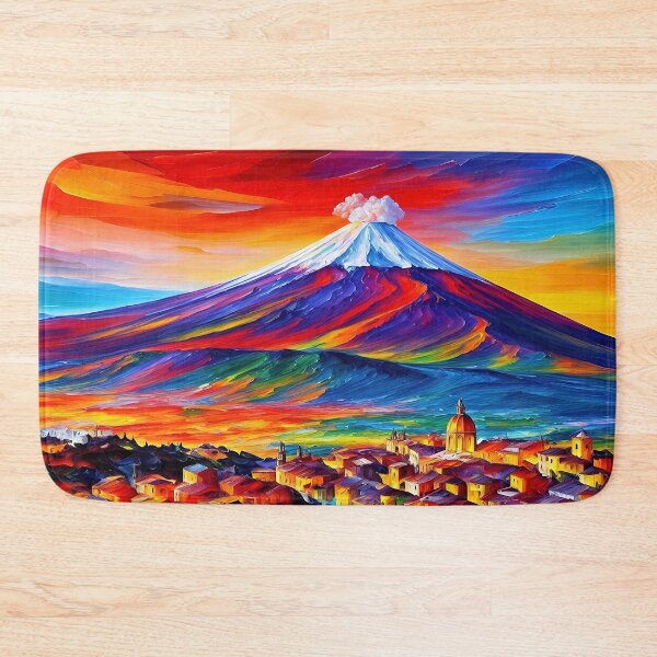 Item preview, Volcano Print, Etna, Italy, Sicily, Abstract Landscape Print, Gift, Decor, Mountain Art, Italy Art, Italy Wall Art, Volcanoes designed and sold by William A. McCarthy.