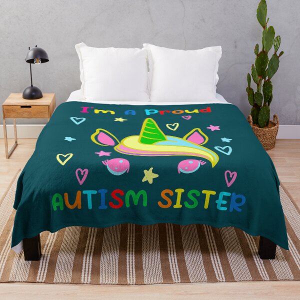 Item preview, Autism Awareness Dabbing Unicorn Girl Proud Autism Sister x designed and sold by KaileeDenesik.
