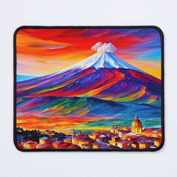 Item preview, Volcano Print, Etna, Italy, Sicily, Abstract Landscape Print, Gift, Decor, Mountain Art, Italy Art, Italy Wall Art, Volcanoes designed and sold by William A. McCarthy.