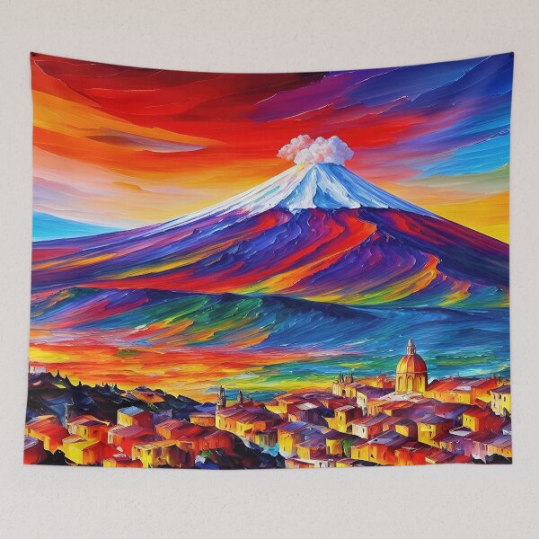 Item preview, Volcano Print, Etna, Italy, Sicily, Abstract Landscape Print, Gift, Decor, Mountain Art, Italy Art, Italy Wall Art, Volcanoes designed and sold by William A. McCarthy.