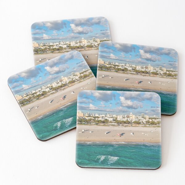 Item preview, South Beach from the Air faded edges designed and sold by sobeaesthetic.
