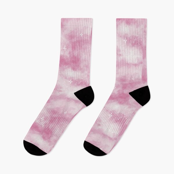 Item preview, Soft pastel pink sky with clouds and sparkles designed and sold by Abyssalbee.