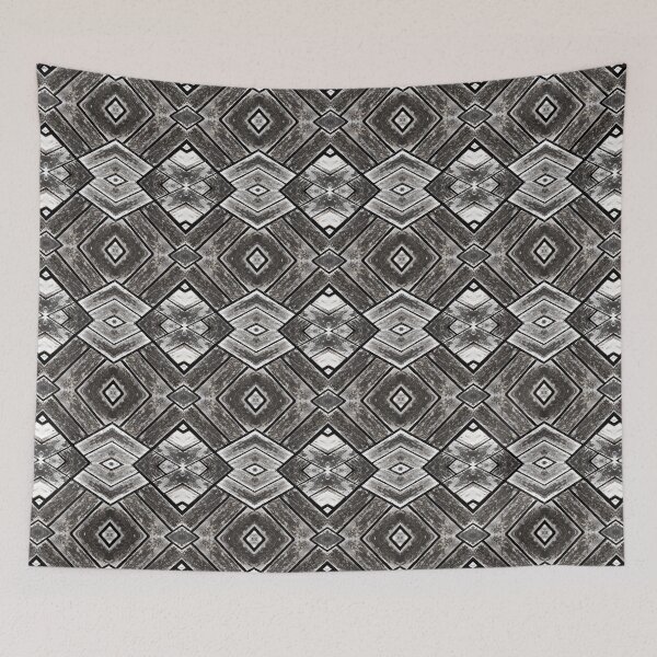 Aperçu de l'œuvre Aged Rustic Wood Flooring Kaleidoscope Pattern 1 créée et vendue par Swabcraft.