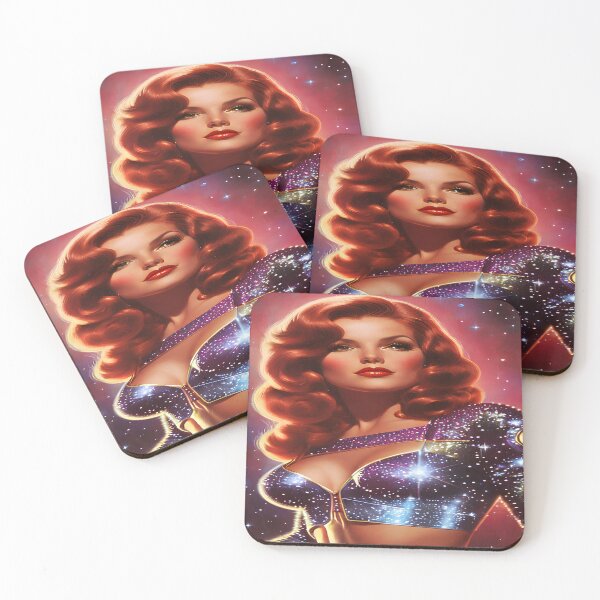 Item preview, Redhead Retro Futurism Pin Up designed and sold by PinUpPavilion.