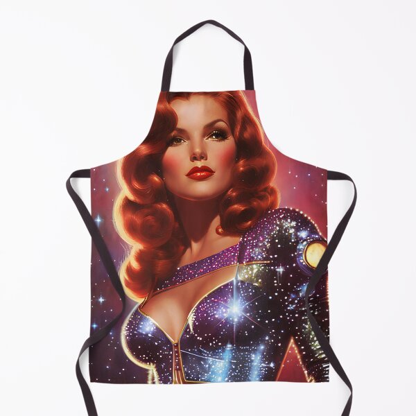 Item preview, Redhead Retro Futurism Pin Up designed and sold by PinUpPavilion.