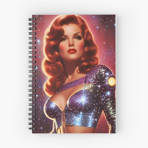 Item preview, Redhead Retro Futurism Pin Up designed and sold by PinUpPavilion.