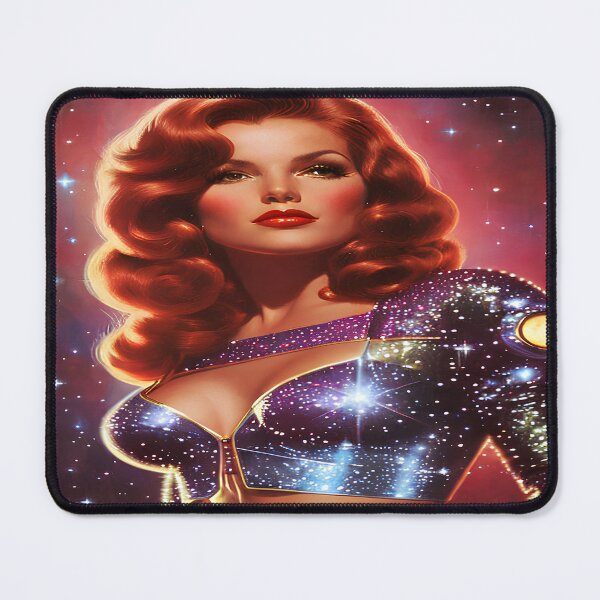 Item preview, Redhead Retro Futurism Pin Up designed and sold by PinUpPavilion.
