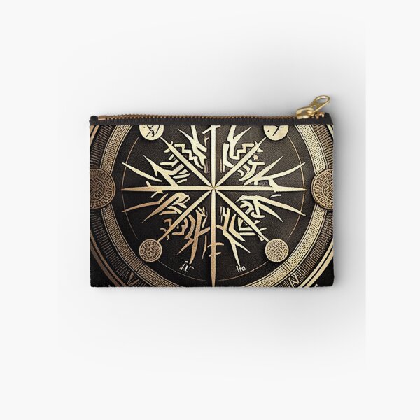 Artikelvorschau, Nordic Vegvisir Symbol Minimalism Art Print entworfen und verkauft von Abili-Tees.