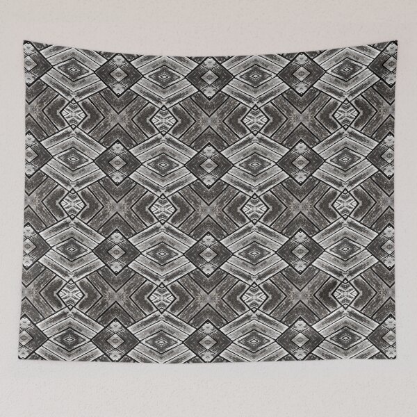 Aperçu de l'œuvre Aged Rustic Wood Flooring Kaleidoscope Pattern 3 créée et vendue par Swabcraft.