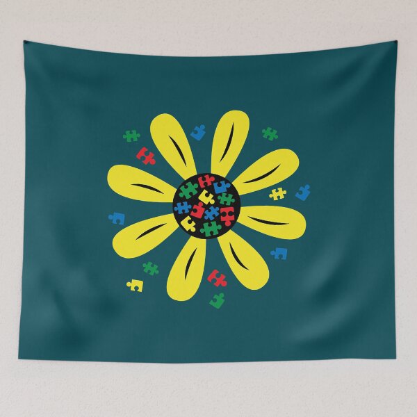 Item preview, Autism Awareness Puzzl Flower Cx designed and sold by KaileeDenesik.