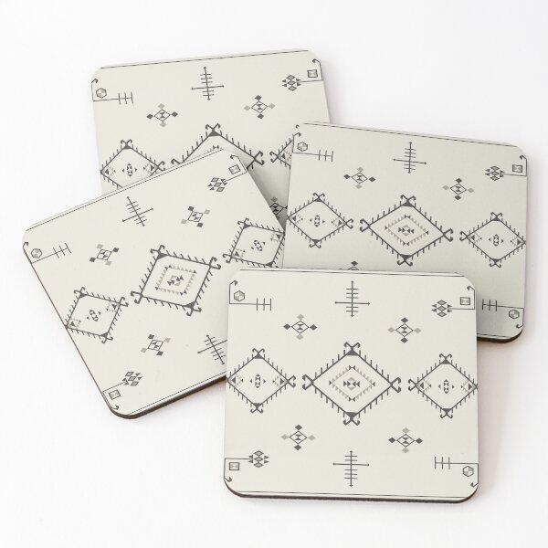 Item preview, Vintage Damali Black And White Rug  designed and sold by Throwtopia.