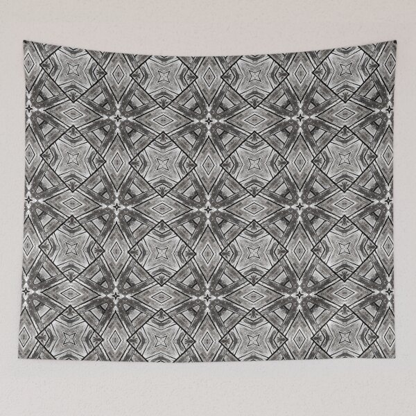 Aperçu de l'œuvre Aged Rustic Wood Flooring Kaleidoscope Pattern 6 créée et vendue par Swabcraft.