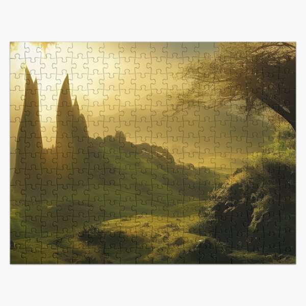 The sunlit world seemed an unsubstantial, magical place, shimmering with the heat haze, and all its details were lit up and sharply defined, as if seen through a crystal. Jigsaw Puzzle
