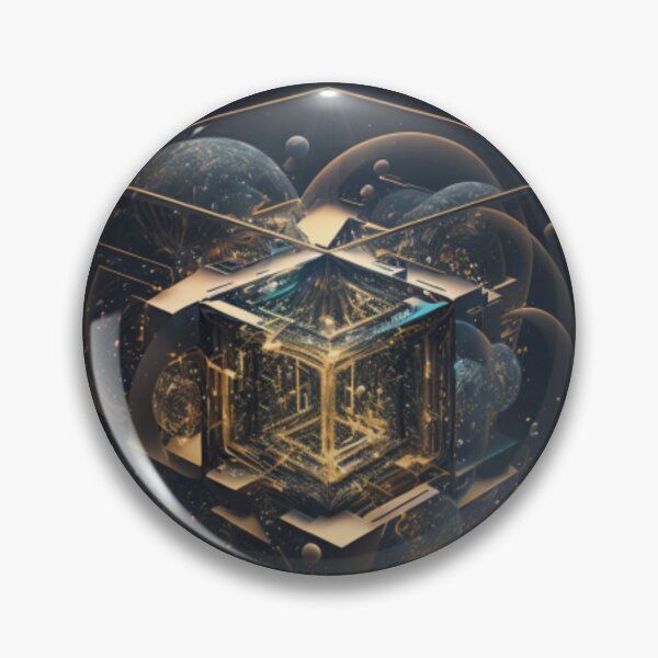 Item preview, cute cube, gold and blue designed and sold by piotrlask.