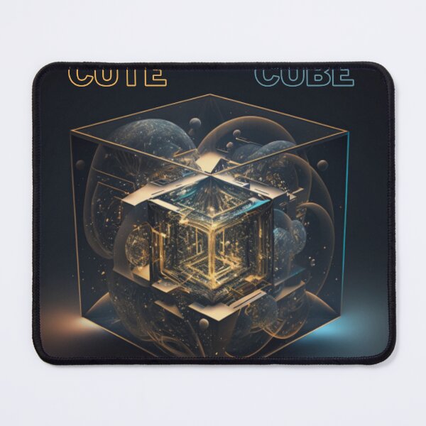 Item preview, cute cube, gold and blue designed and sold by piotrlask.