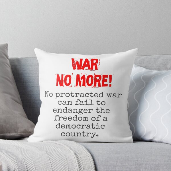 Artikelvorschau, No Protracted War Can Fail To Endanger - Anti-War Quote entworfen und verkauft von CrankyOldDude.