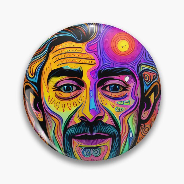 Item preview, Trippy Man - Trippy Psychedelic Portrait of a Man designed and sold by Djaweedan777.