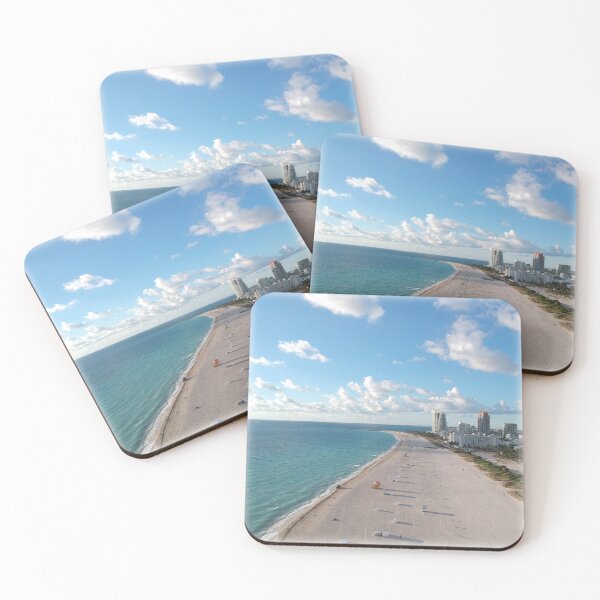 Item preview, Miami Beach from the Air faded edges designed and sold by sobeaesthetic.