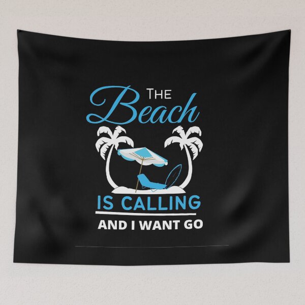Item preview, The Beach is Calling and I want Go designed and sold by rafiaarts.