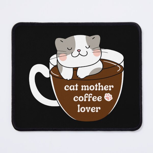 Item preview, Cat Mother Coffee Lover Cute Cat designed and sold by ZingAndPep.