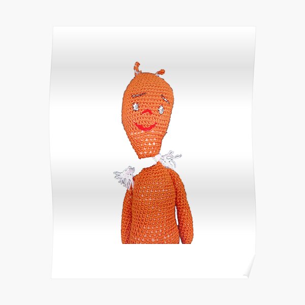 cute orange brown doll Poster for Sale by drewulouge