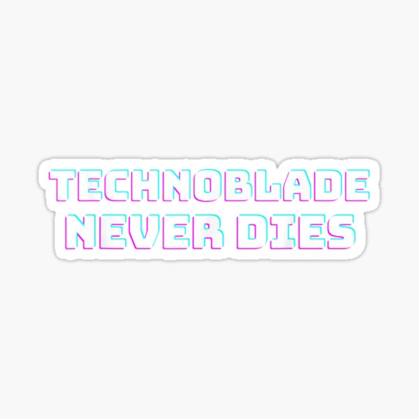 Technoblade Never Dies Sticker for Sale by skelli kelli