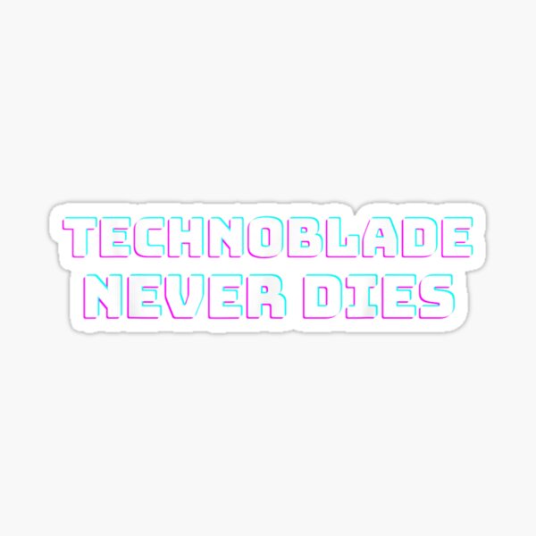 Technoblade never dies. Sticker for Sale by InniCat