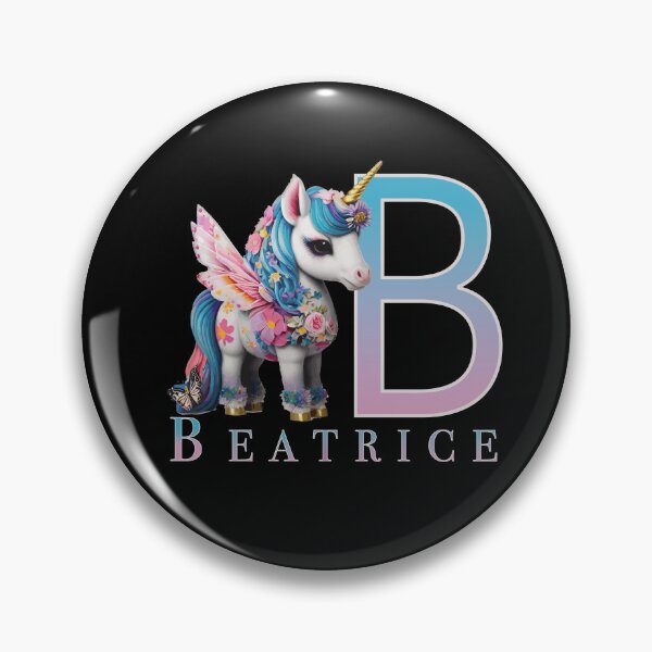 Item preview, Beatrice name with a cute unicorn designed and sold by Lubellebubble20.