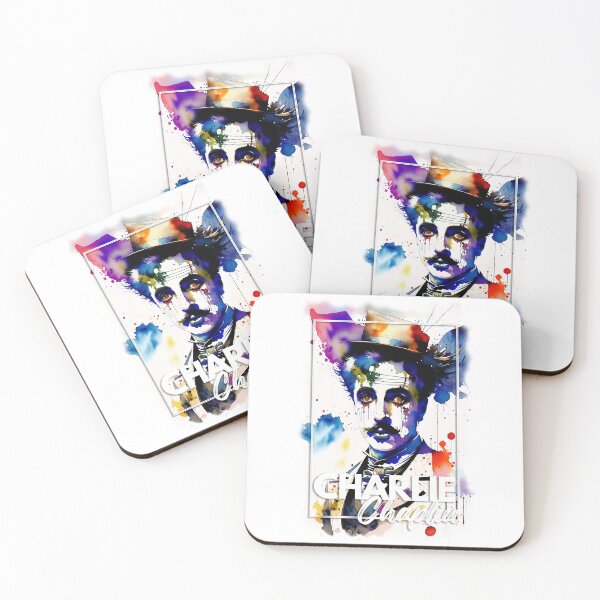 Item preview, Charlie Chaplin portrait in watercolor designed and sold by IkonixArt.