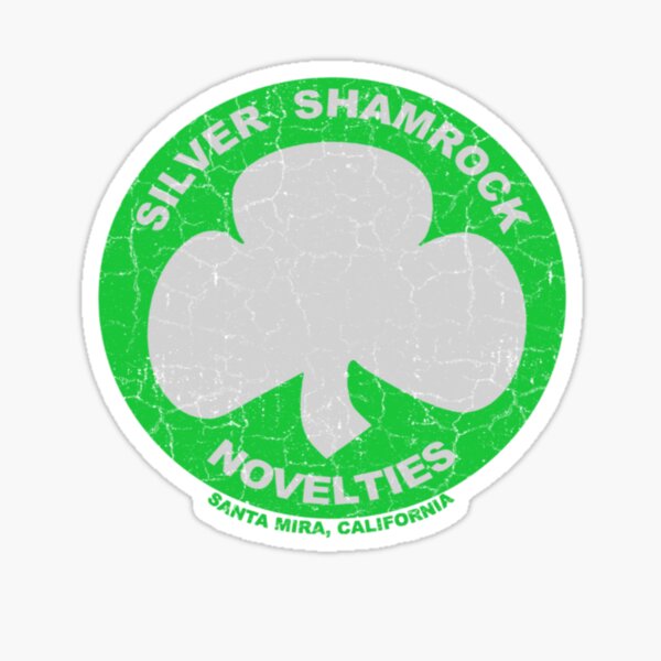 Item preview, silver shamrock novelties designed and sold by Dermotha.