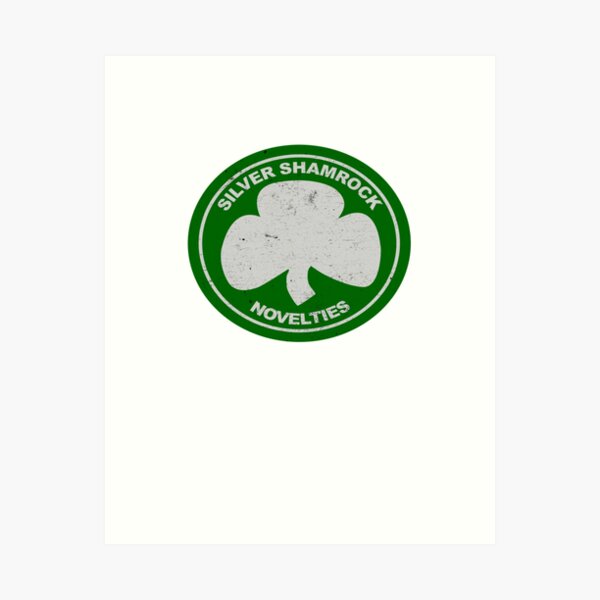Item preview, silver shamrock novelties designed and sold by Dermotha.