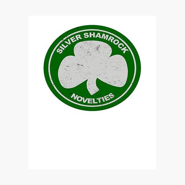 Item preview, silver shamrock novelties designed and sold by Dermotha.