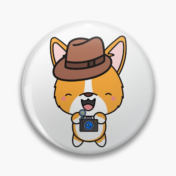 Item preview, Funny Corgi is holding a camera designed and sold by Pet Station.
