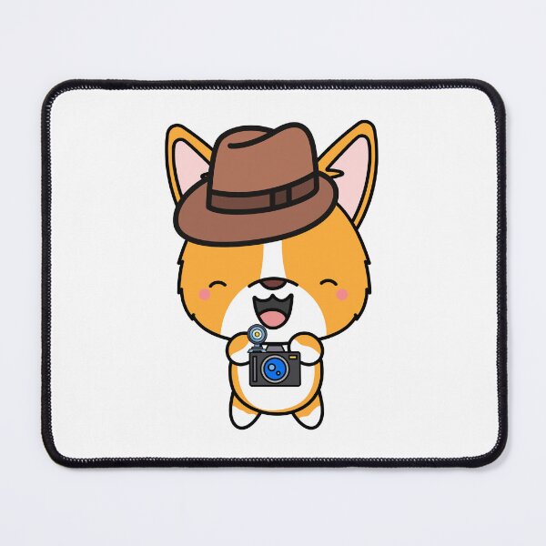 Item preview, Funny Corgi is holding a camera designed and sold by Pet Station.