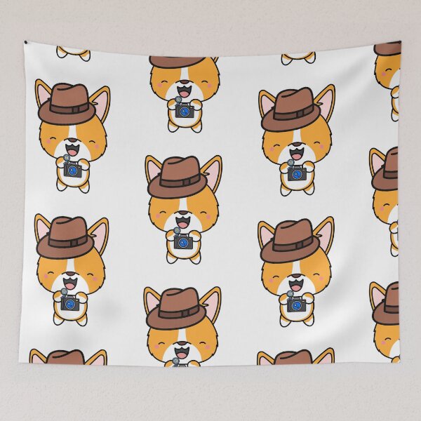 Item preview, Funny Corgi is holding a camera designed and sold by Pet Station.