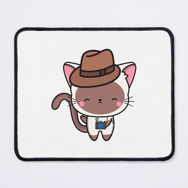 Item preview, Funny white cat is holding a camera designed and sold by Pet Station.