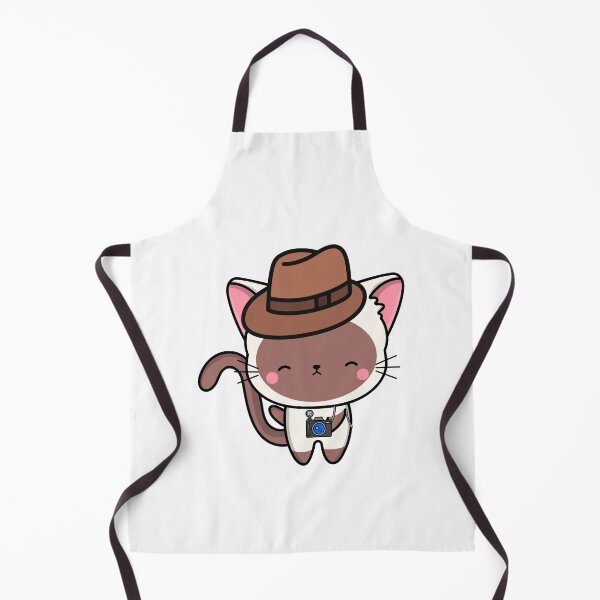 Item preview, Funny white cat is holding a camera designed and sold by Pet Station.