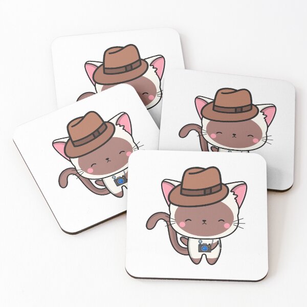 Item preview, Funny white cat is holding a camera designed and sold by Pet Station.
