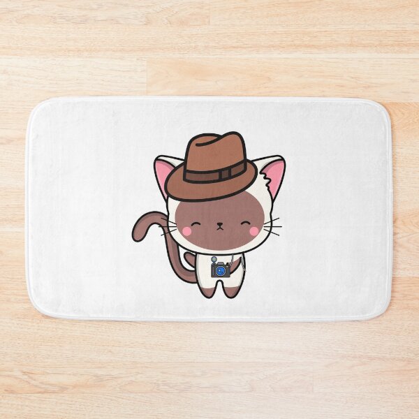 Item preview, Funny white cat is holding a camera designed and sold by Pet Station.