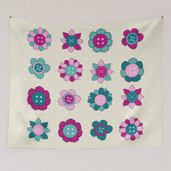 Item preview, Edición de ilustraciones de botones florales designed and sold by BlissDrizzle.