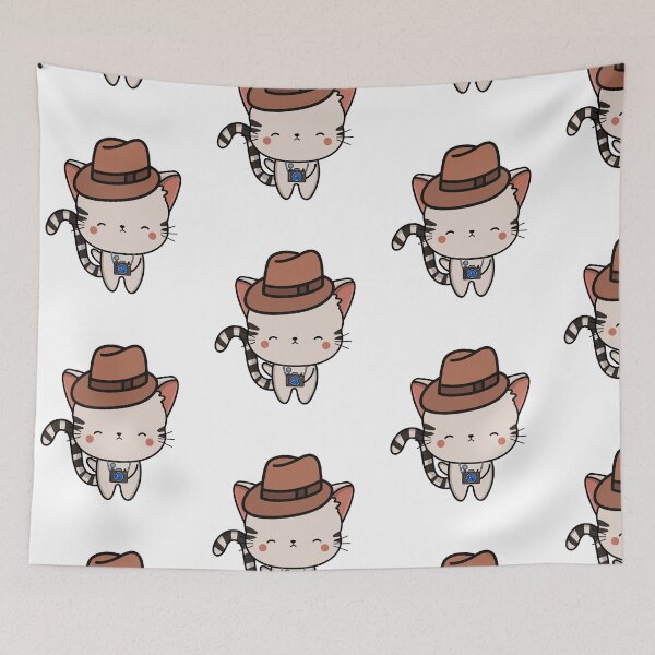 Item preview, Funny Tabby cat is holding a camera designed and sold by Pet Station.
