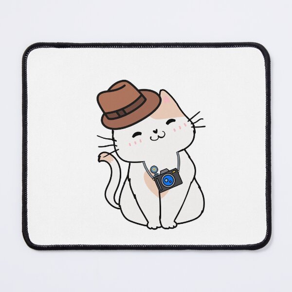 Item preview, Funny White cat is holding a camera designed and sold by Pet Station.