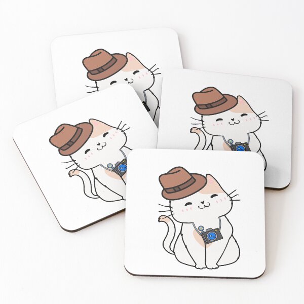 Item preview, Funny White cat is holding a camera designed and sold by Pet Station.