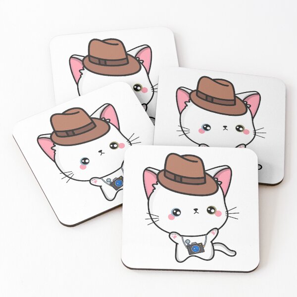 Item preview, Funny White cat is holding a camera designed and sold by Pet Station.