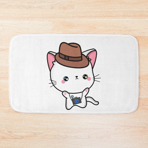 Item preview, Funny White cat is holding a camera designed and sold by Pet Station.